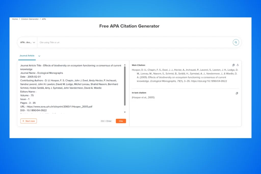 12 SciSpace citation generator