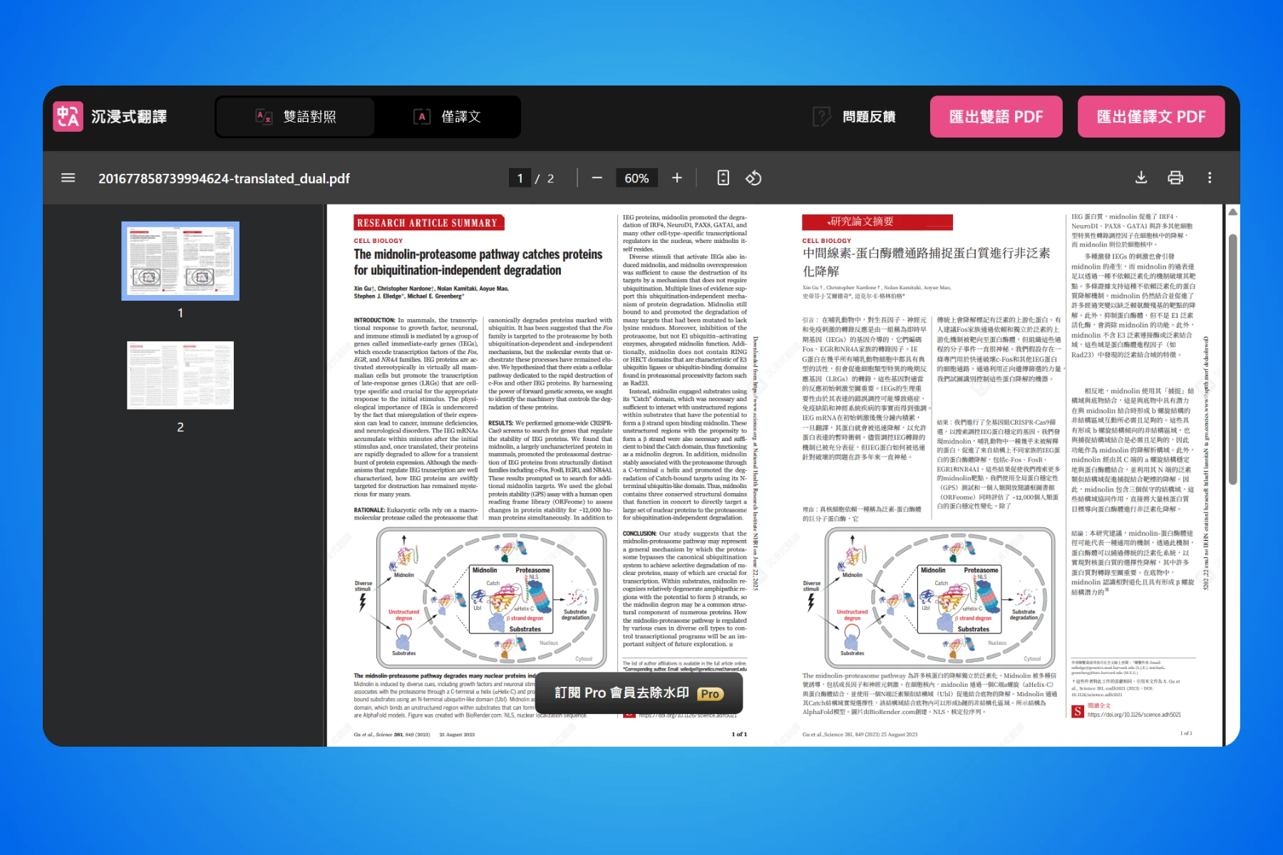 沉浸式翻譯:閱讀外文必備!雙語對照的 AI 翻譯工具 12 沉浸式翻譯 Immersive Translate_BabelDOC