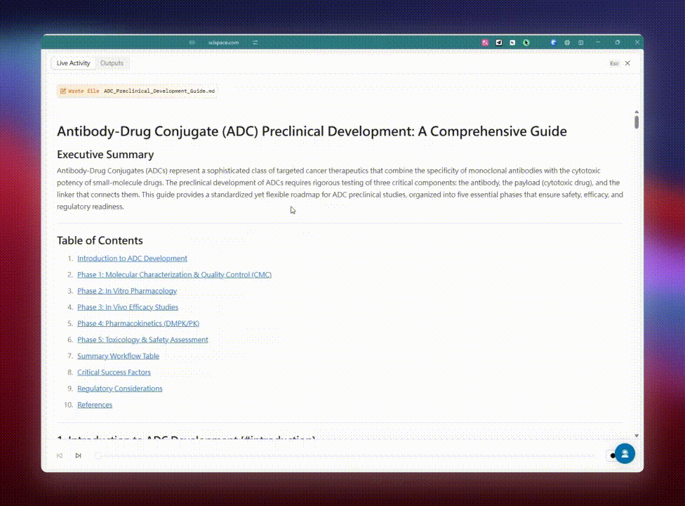不只是看論文!SciSpace BioMed Agent:專為生物醫學打造的 AI 科研助手 5 BioMed Agent_Output reseult