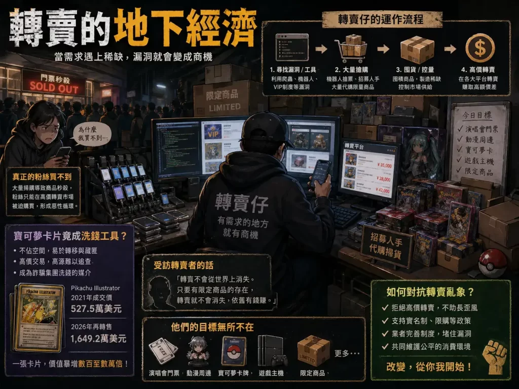 《轉賣的地下經濟》:一窺黃牛如何嗅出商機 2 轉賣的地下經濟揭秘