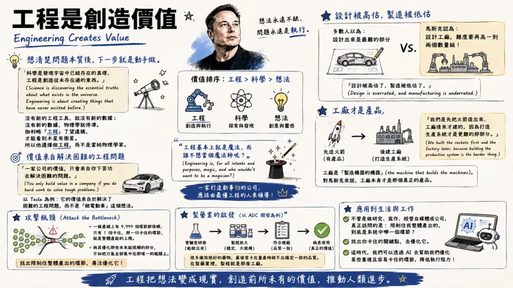 《The Book of Elon》讀後心得:像物理學家一樣思考,像工程師一樣執行 4 the book of elon_engineering creates value