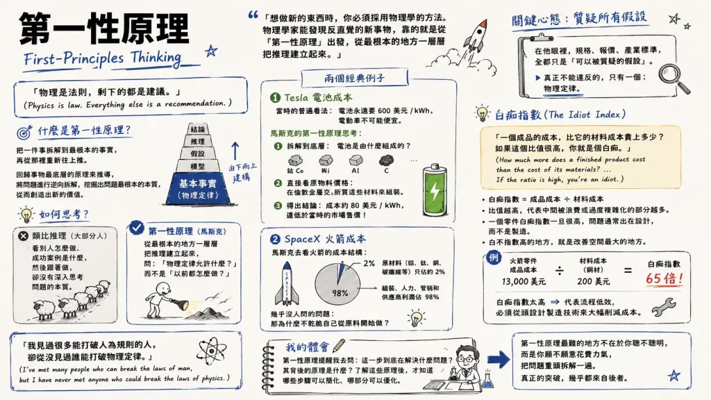 《The Book of Elon》讀後心得:像物理學家一樣思考,像工程師一樣執行 3 the book of elon_first principle thinking